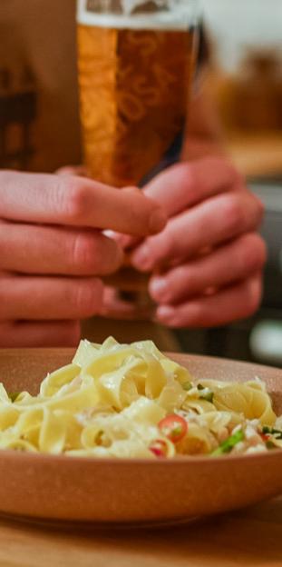 Crab and Asparagus Tagliatelle